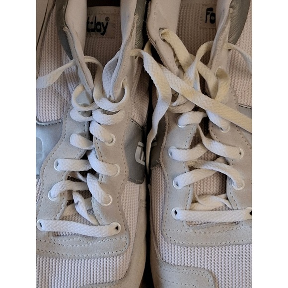Vintage FootJoy Mens Shoes White Silver Suede 
 Hi Top Sneakers Gum Sole 11.5 main image 7